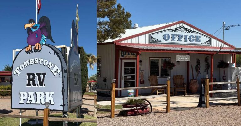 Camp for the night in Tombstone, AZ